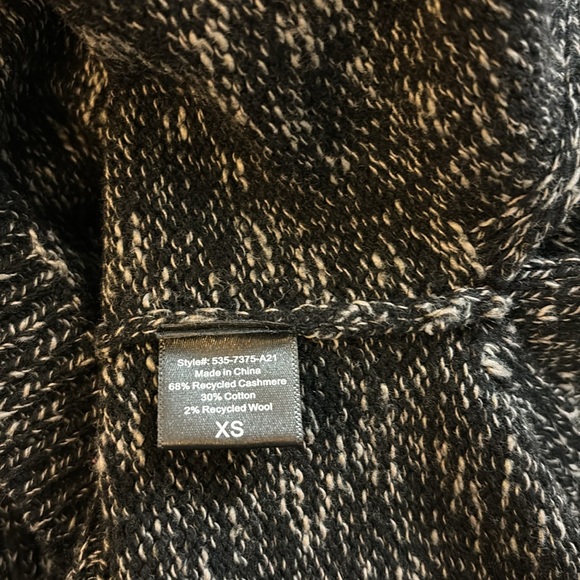 Jenni Kayne Recycled Cashmere, Wool & Cotton Turtleneck Marled Sweater XS - Picture 11 of 12